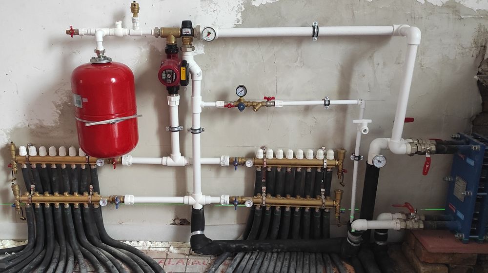 Монтаж отопления, теплый пол, сантехники