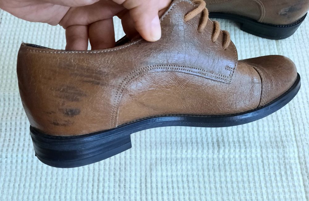 Pantofi cu siret piele 36