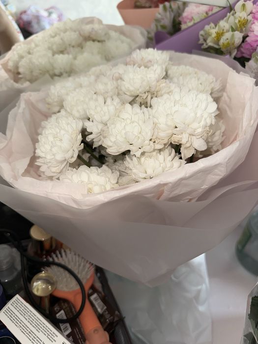 Свежие букеты,и красивые