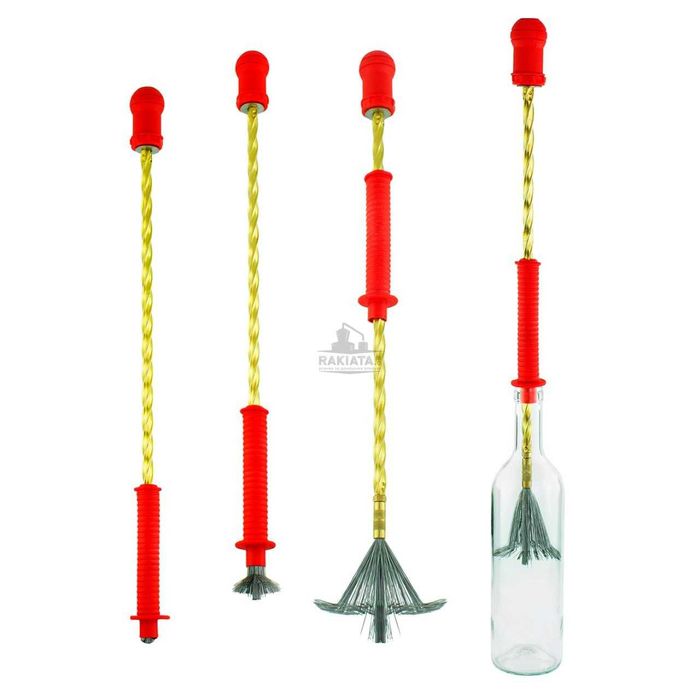 Четка  с ръчен въртящ се механизъм за измиване на  бутилки, RENO1101