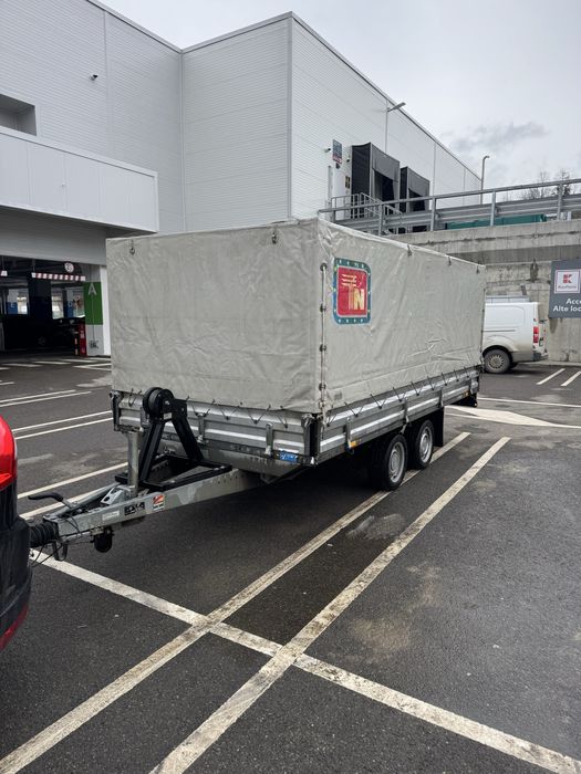 Remorca prelata si platforma auto Stema 2 axe 3500kg