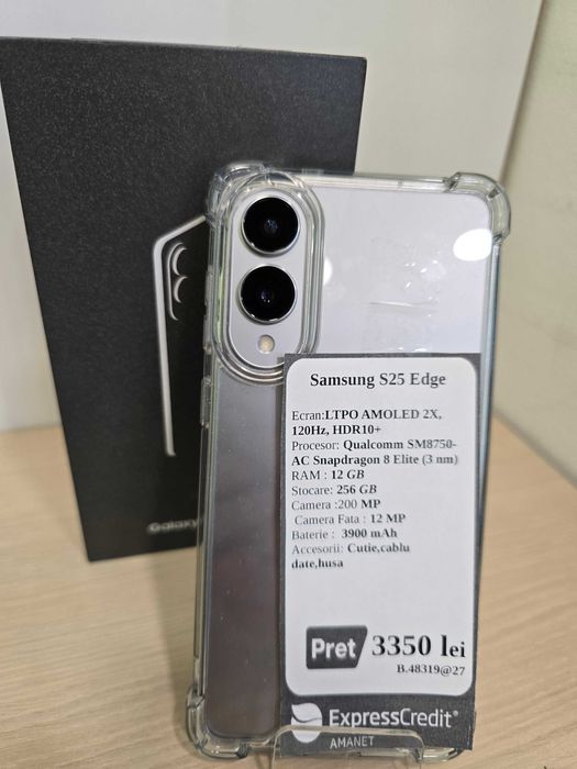 Samsung S25 Edge 12/256GB (ECA27 b.48319)-Garantie 2 ani