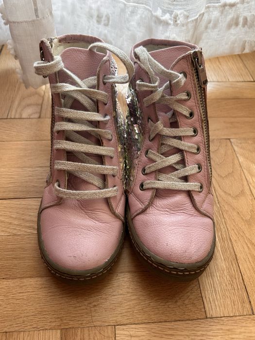 Боти за момиче,естествена кожа размер 31