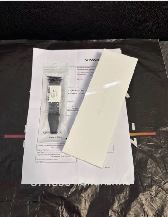 ЗАПЕЧАТАН 42mm Apple watch 10 Vivacom Гаранция 2027 г. Jet Black черен