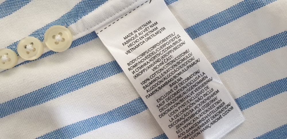 POLO Ralph Lauren Cotton Slim Fit  Mens Size / М НОВО ! ОРИГИНАЛ! Мъжка Риза!