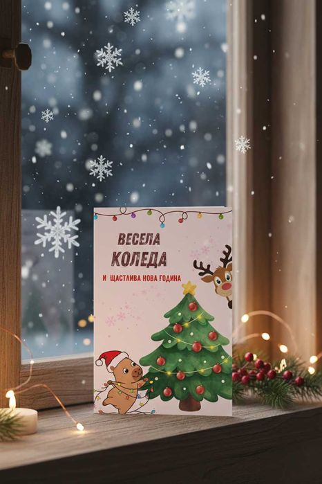 Коледни Картички Празнични Дизайни, Ръчно изработен вид, подарък