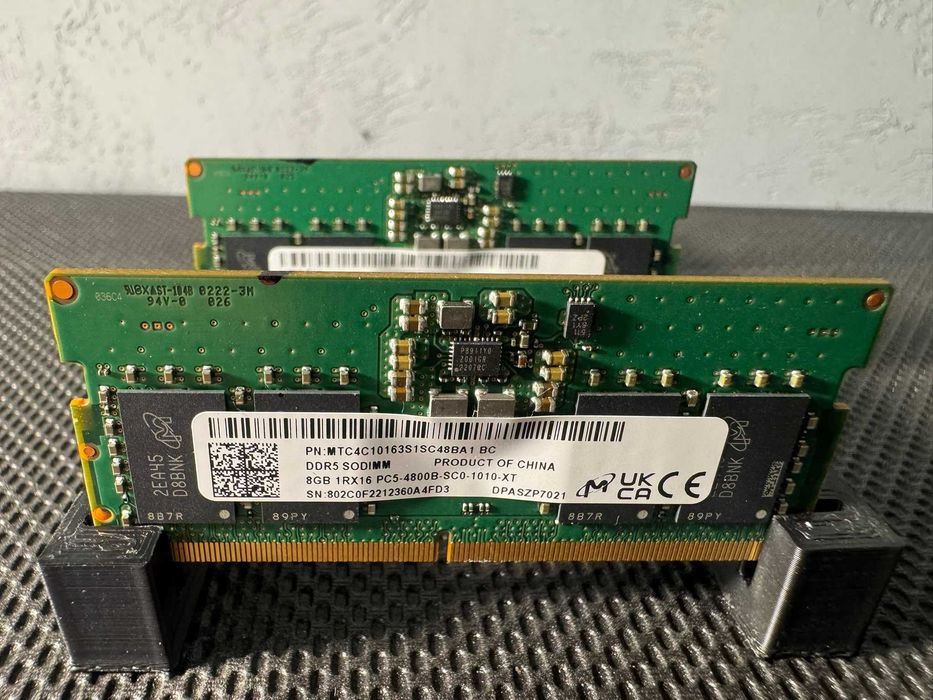 DDR5 Kit 16GB 2x8GB 4800Mhz Samsung SK Hynix Micron Memorie RAM Laptop SODIMM