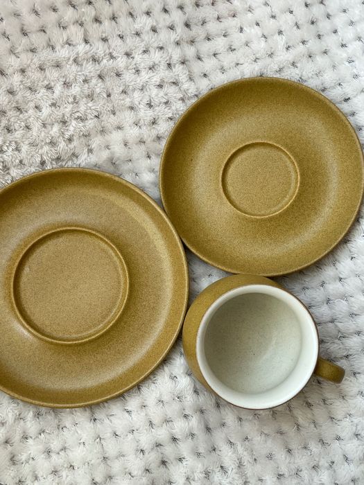 Чаша за кафе с подложни чинийки Denby England