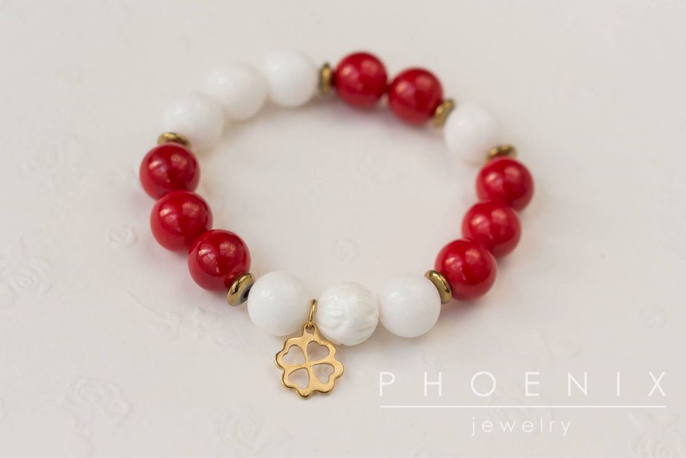 Ръчно изработени гривни мартеници с естествени камъни - мартенички