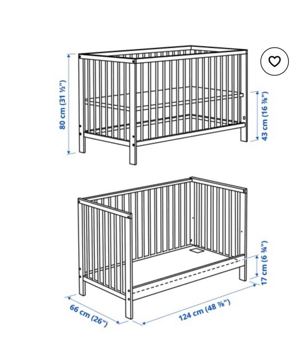Бебшко/детско креватче на две нива с подарък матрак
