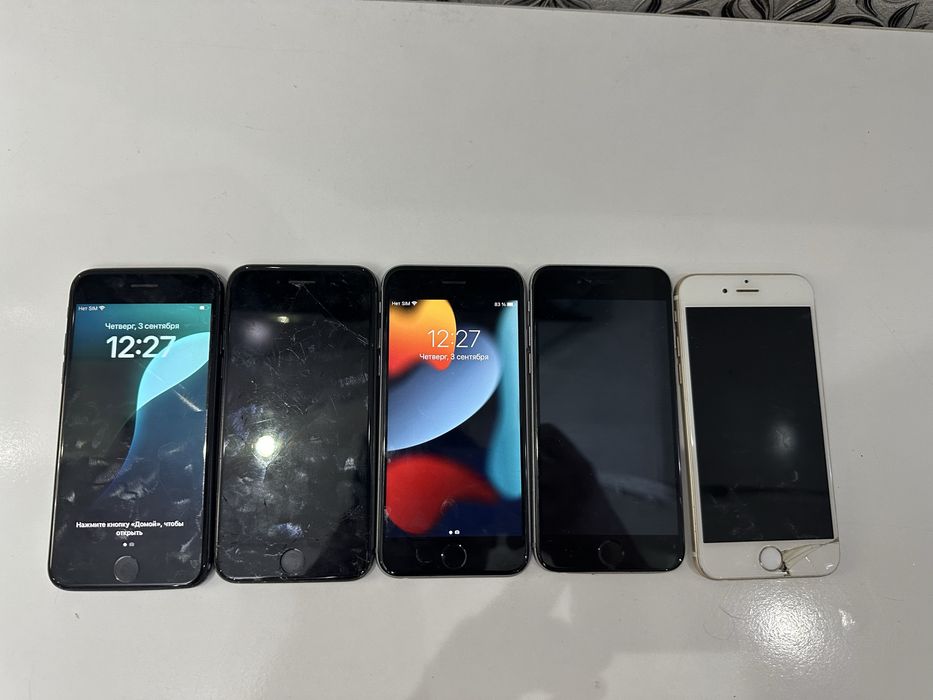 Продам несколько iPhone с 6 по SE 2020