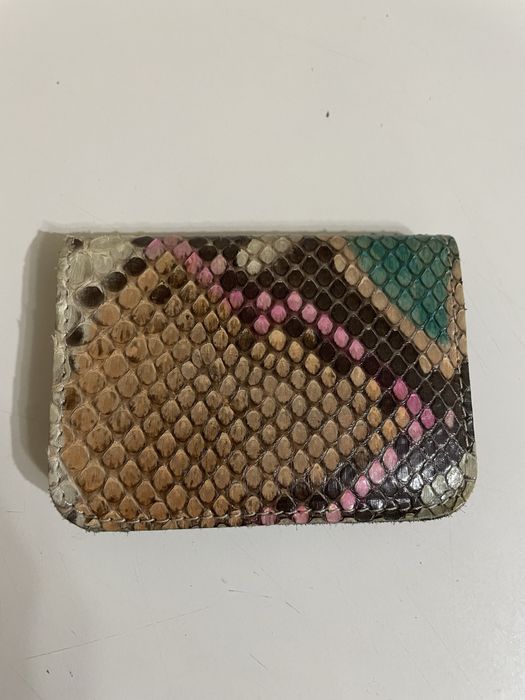Клатч из натуральной кожи питона