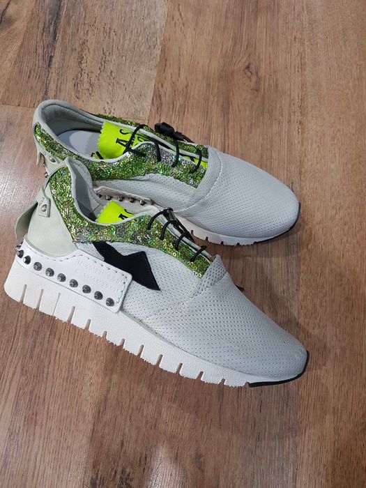 Sneakers/Tenisi/Pantofi sport handmade piele naturala fina integral AS 98 made in Italy noi