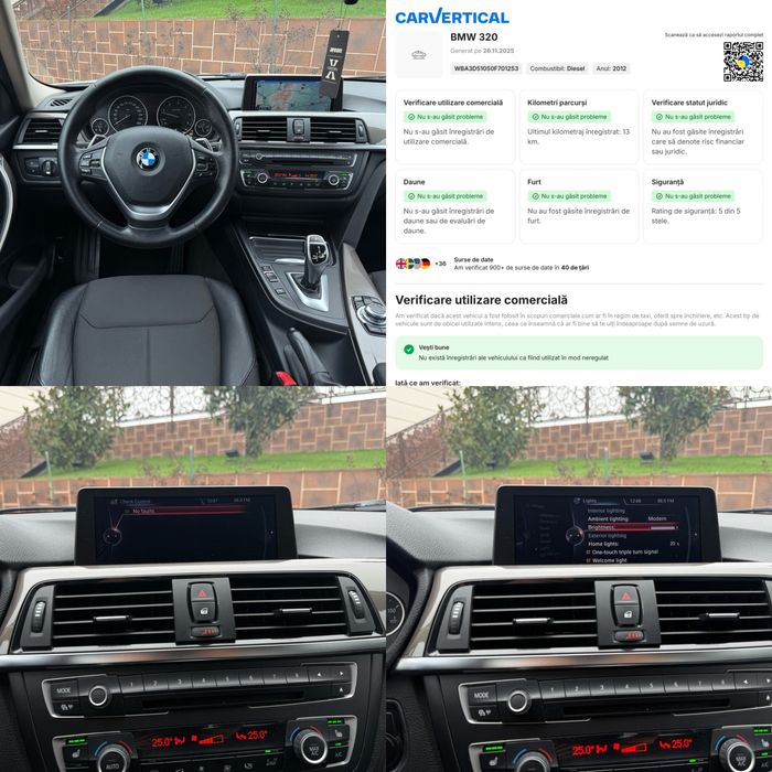 Bmw 320d *Xdrive* *2013* *184cp* *Modern Line* *Alb Perlat* *NBT*