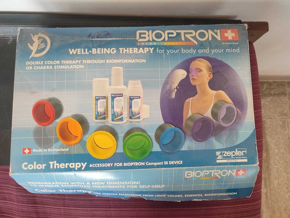 Set bioptron cu lentile colorate