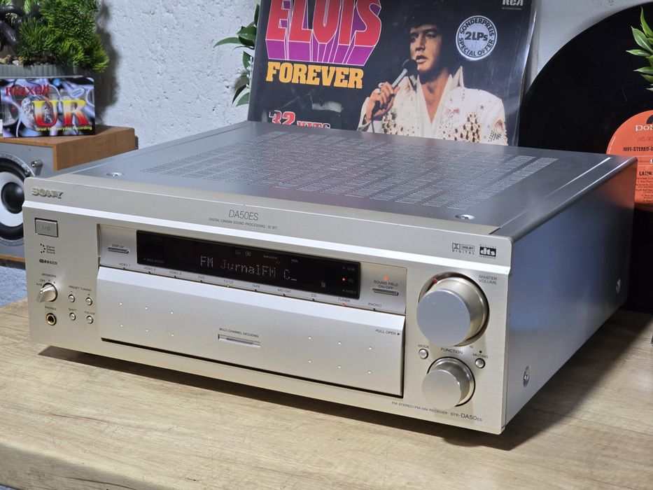 Receiver SONY str-da50 ES, amplituner 2.0 hifi, 5.1 surround, șampanie