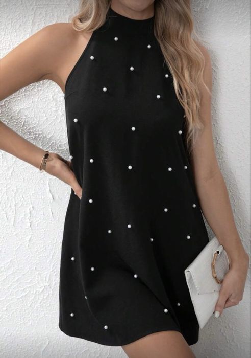 Черна къса рокля