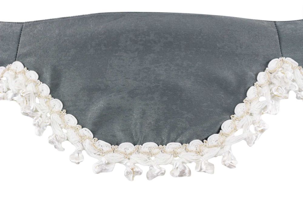 Комплект от 3 части Декоративни Пердета с Пискюли за Камион в 4 цвята