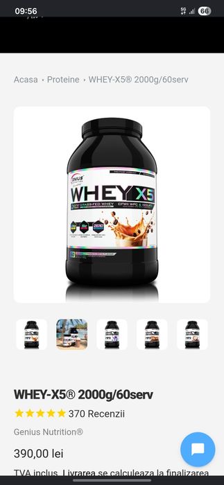 Pudra proteica genius nutrition