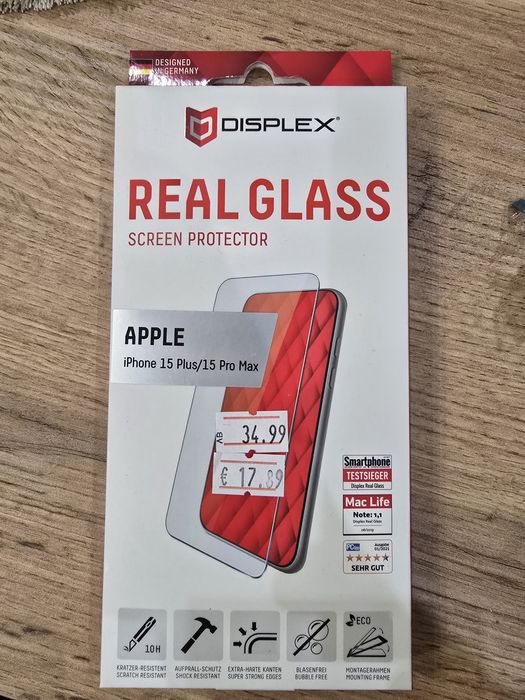 Стклен протектор за iphone 15 Pro max Displex