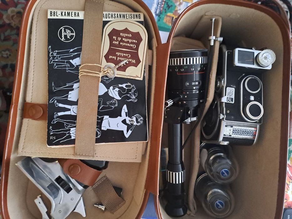 Colecție!!! Bolex Paillard- camera filmat si proiector film 8mm