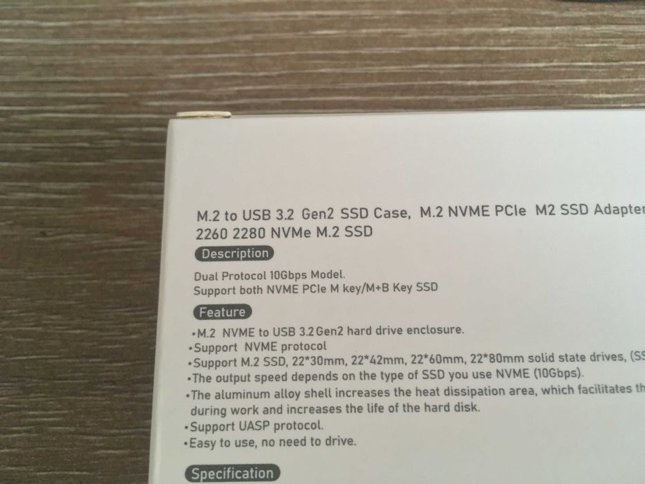 adaptor, caddy, rack, stick ssd m.2 la usb 3 si C, m2 nvme pcie si sata, nou