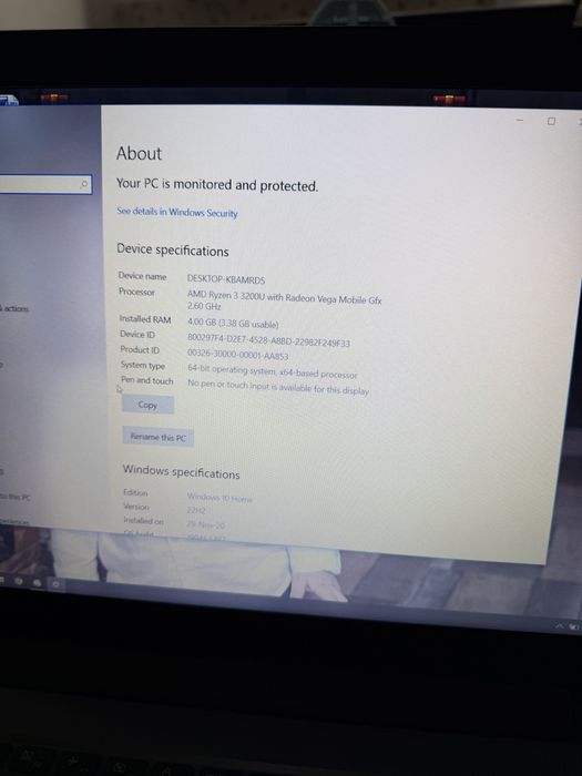 Laptop Lenovo pt office