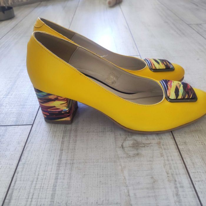 Луксозни жълти Обувки
