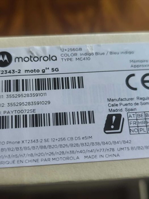 Motorola G54 - 12 G ram