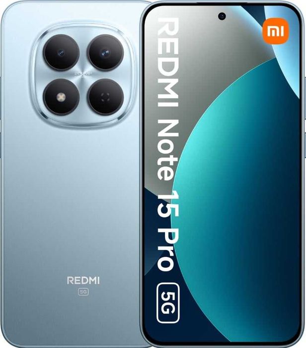 Xiaomi Redmi Note 15 Pro, Dual Sim, 256GB, 8GB RAM, 5G , Glacier Blue