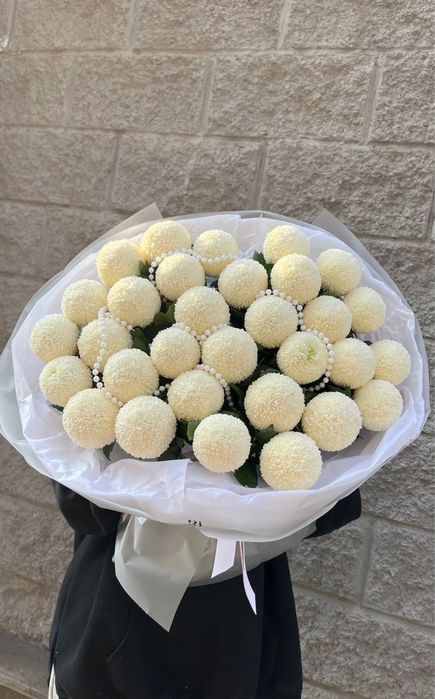 Букет из хризантем свежие