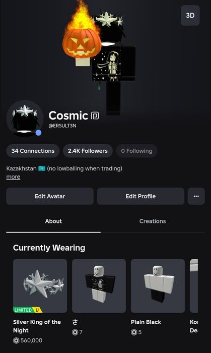 Роблокс лимитка аккаунт