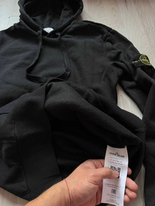 ПРОМОЦИЯ Мъжк Черен Суичър Худи Stone Island Темен Пуловер Стоун Айлън