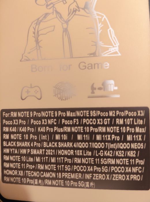 For:RM NOTE 9 Pro/NOTE 9 Pro Max/NOTE 9S/POCO M2 Pro/Poco X3/ Росо ХЗ