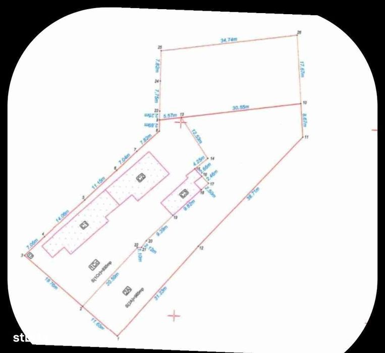 Proprietate mare 2529 mp  casa si anexe