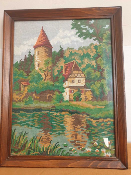 Гоблен- Замък в гората.