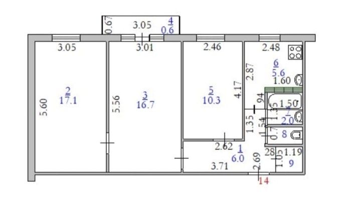 Меняю 3-х комнатную квартиру на 2-х ком кв с доплатой