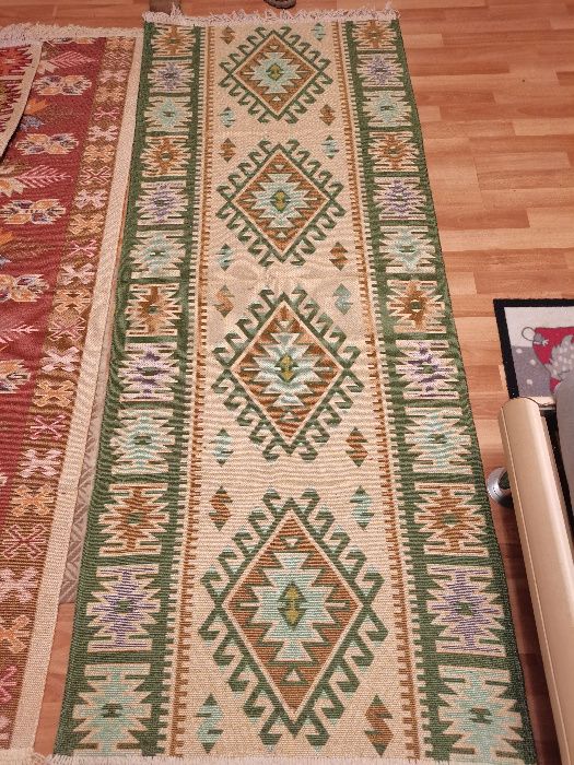 Covoare  iută cu pătrățele 80x200 cm NOI in trei culori disponibile.