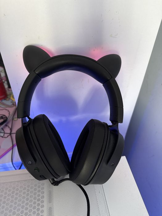 Гейминг слушалки Razer - Kraken Kitty Edition V2 Pro, Black