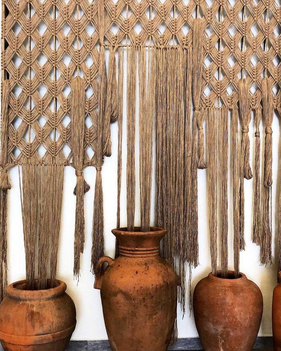 Ръчно изработени Завеси , Стенни Декорации Макраме - 100 % Памук