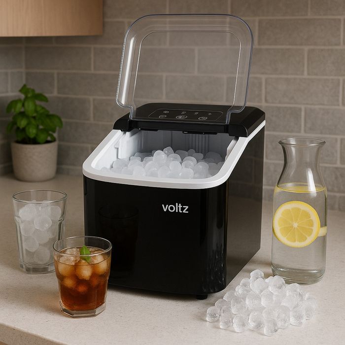 Ледогенератор Voltz, 100W~120W, 12кг./24ч., 1.3л., Черен или бял