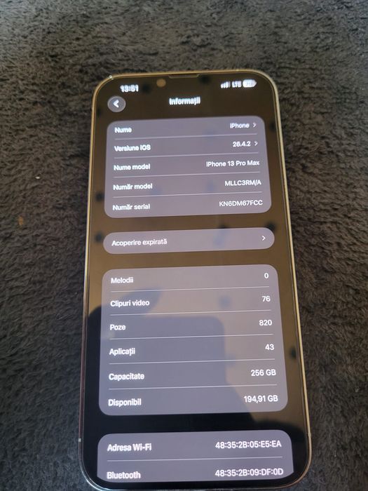 Schimb iphone 13 pro max