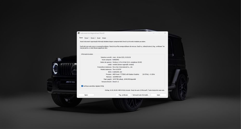 Laptop Gaming MSI RTX 4060 – Stare Impecabila, Garanție până în 2027