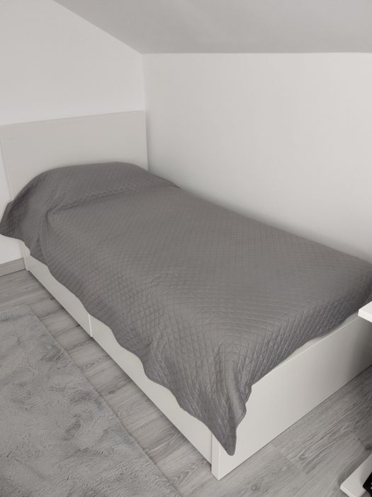 Pat IKEA MALM 90x200 + saltea JYSK Aloe Vera, set complet