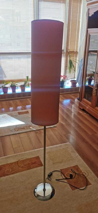 Set format din lampadar, veioza si aplica plafon - culoare: portocaliu