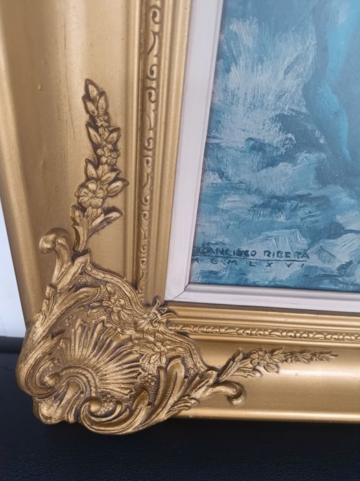 Голяма Картина Бароково рамкиране!