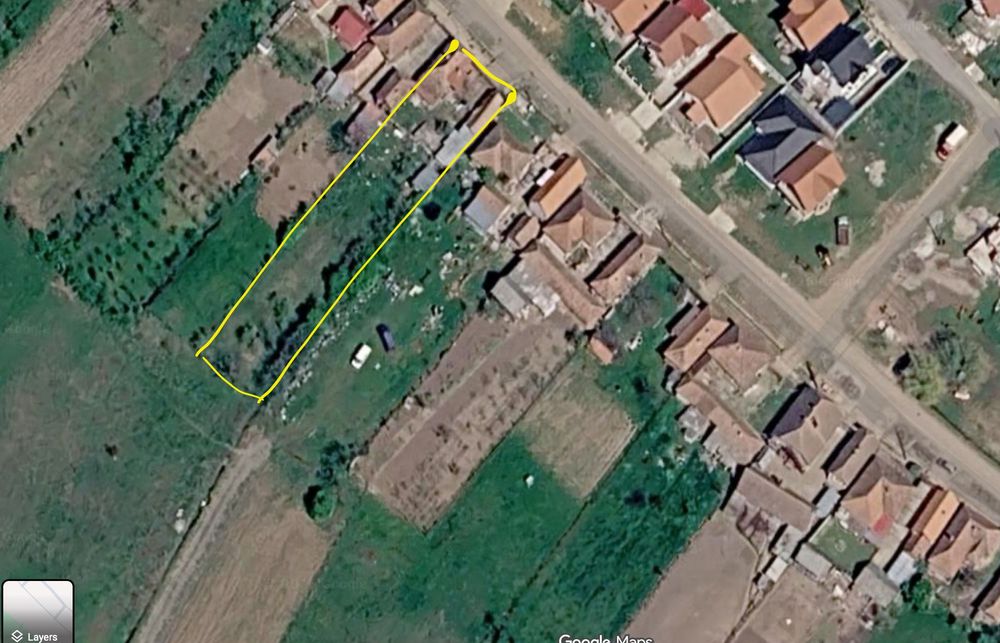 Teren 1433mp cu casa/anexe demolabile în Betfia