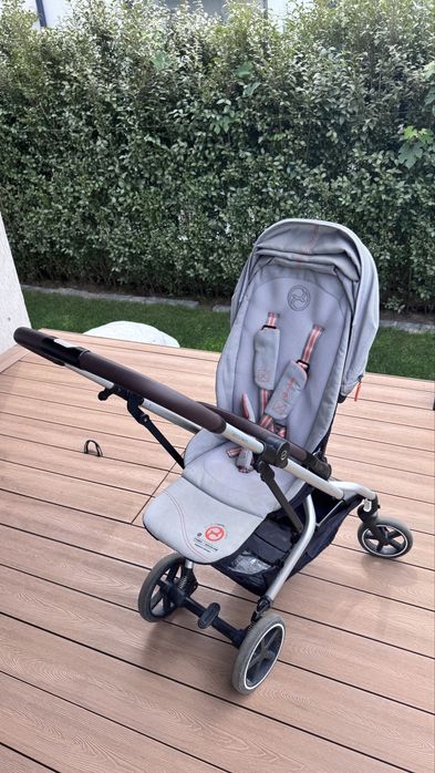 Cărucior Cybex Eezy S Twist+2, șezut rotativ 360°, pliabil, gri