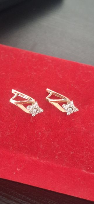 Золотые серёжки 585