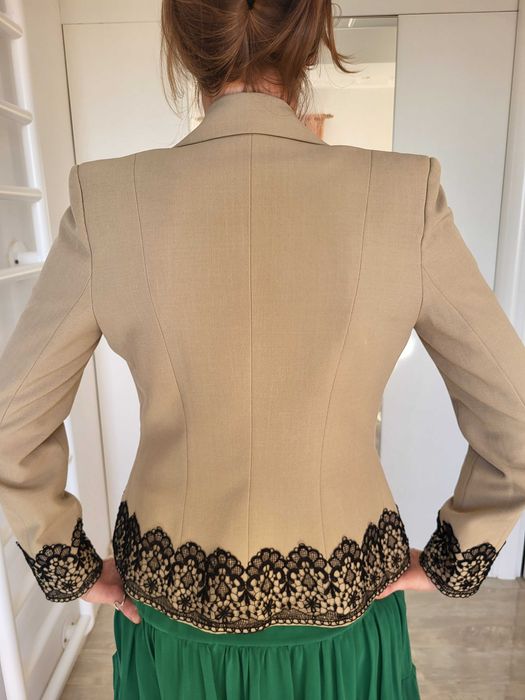 Sacou bej, office-elegant, marimea 38-S/M, Marca Mathilde